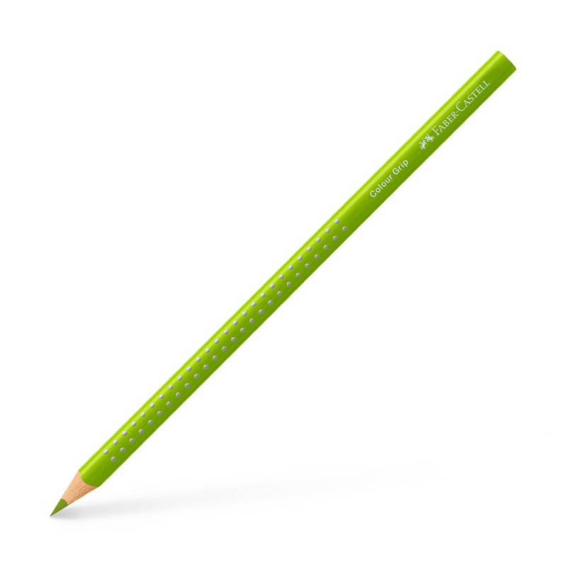 FABER-CASTELL Dreikant-Buntstift Colour GRIP, Sets Einzeln, Farbe maigrün von Faber-Castell