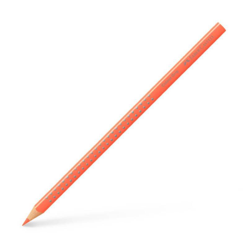 FABER-CASTELL Dreikant-Buntstift Colour GRIP, Sets Einzeln, Farbe orange von Faber-Castell