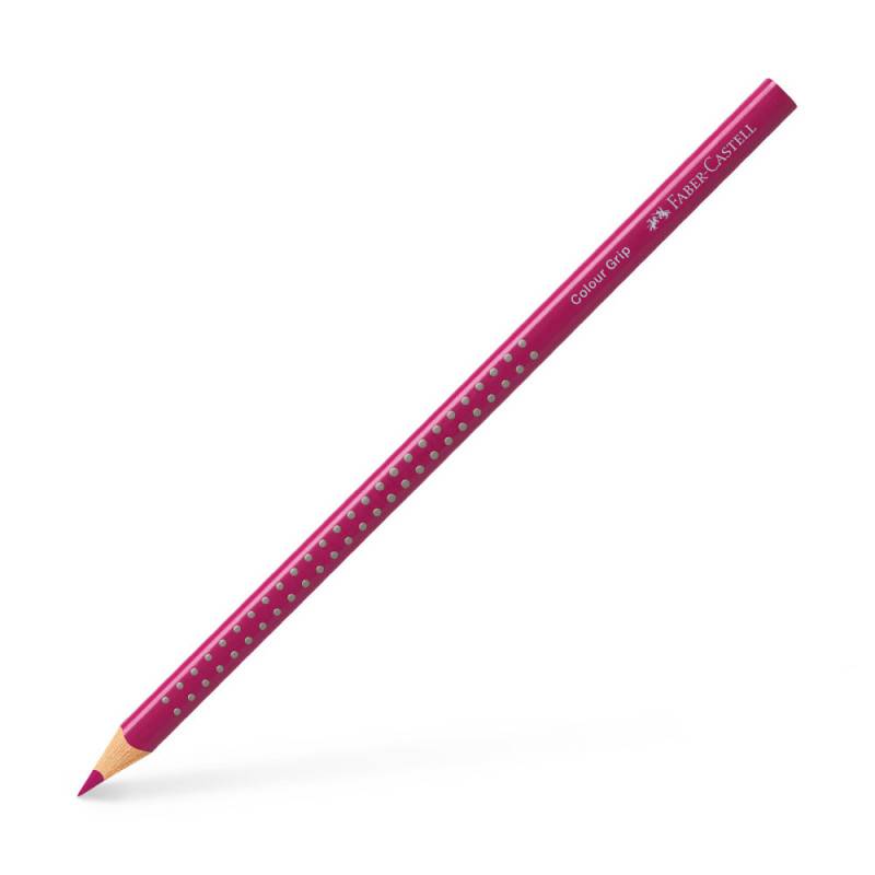 FABER-CASTELL Dreikant-Buntstift Colour GRIP, Sets Einzeln, Farbe purpurrosa von Faber-Castell
