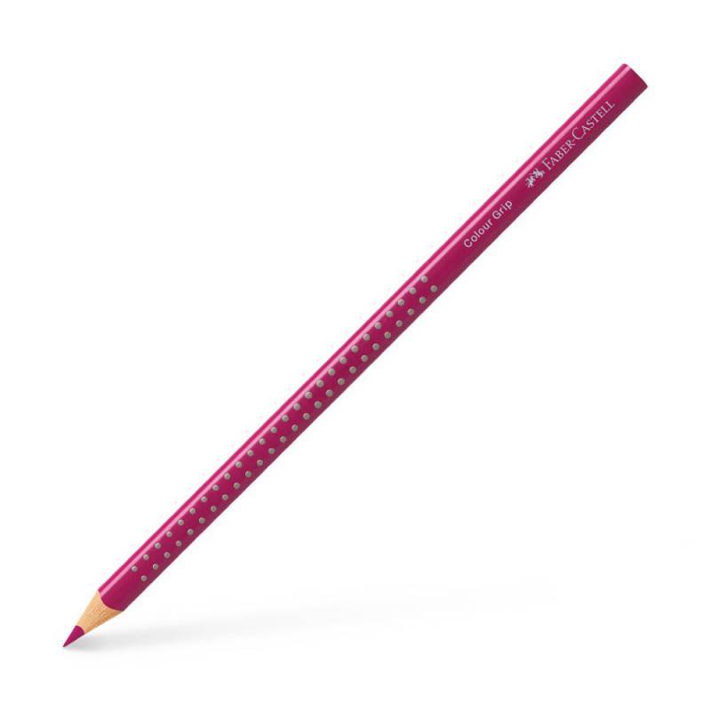 FABER-CASTELL Dreikant-Buntstift Colour GRIP, Sets Einzeln, Farbe purpurrosa von Faber-Castell