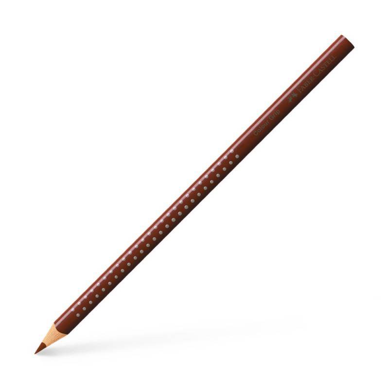 FABER-CASTELL Dreikant-Buntstift Colour GRIP, Sets Einzeln, Farbe siena gebrannt von Faber-Castell