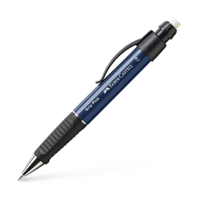 FABER-CASTELL Druckbleistift Grip Plus 0,7mm, Sets Einzeln, Farbe metallic blau von Faber-Castell
