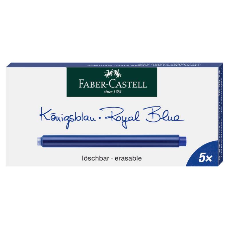 FABER-CASTELL FÃ¼llerpatronen Tintenpatronen, Sets Sets, FABER-CASTELL Sets 5er Set kšnigsblau von Faber-Castell