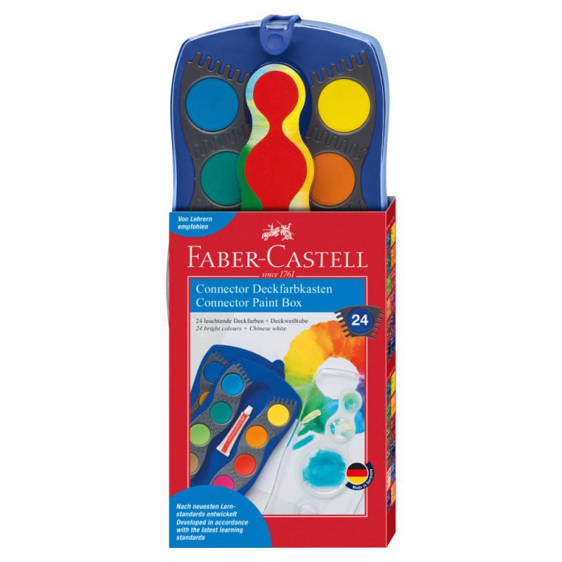 FABER-CASTELL Farbkasten Connector und Einzelfarben, Sets Sets, FABER-CASTELL Sets 24er Farben blau von Faber-Castell