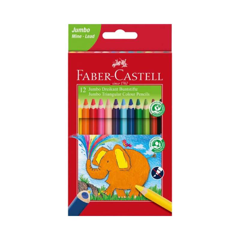 FABER-CASTELL Farbstifte Jumbo dreikant, Sets 12er Set FABER-CASTELL Farbstifte Jumbo dreikant, Sets 12er Set von Faber-Castell