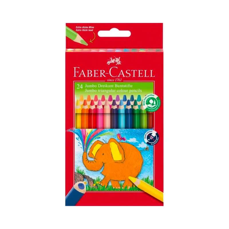 FABER-CASTELL Farbstifte Jumbo dreikant, Sets 24er Set FABER-CASTELL Farbstifte Jumbo dreikant, Sets 24er Set von Faber-Castell