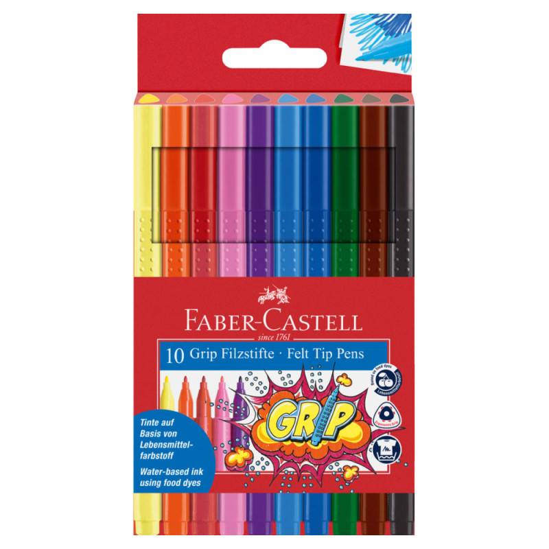 FABER-CASTELL Fasermaler - Filzstift Grip, Sets Sets, FABER-CASTELL Sets 10er Set FABER-CASTELL Fasermaler - Filzstift Grip, Sets Sets, FABER-CASTELL Sets 10er Set von Faber-Castell