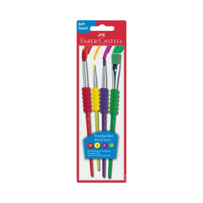 FABER-CASTELL Haarpinselset-Schulpinsel - 4er Set, Ausführung Standard FABER-CASTELL Haarpinselset-Schulpinsel - 4er Set, Ausführung Standard von Faber-Castell