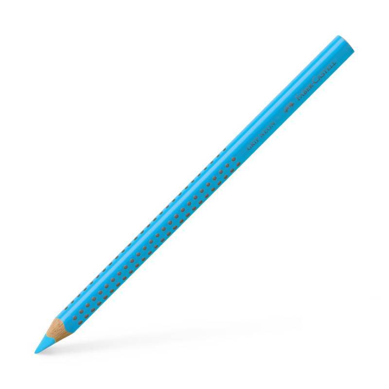 FABER-CASTELL Jumbo Grip Trockentextmarker, Farbe blau von Faber-Castell