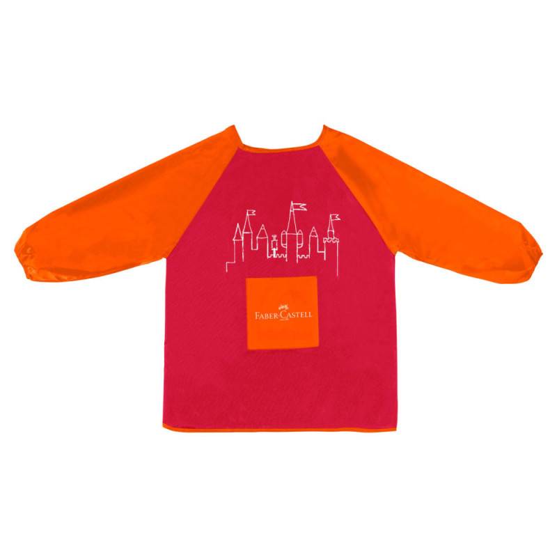 FABER-CASTELL Malkittel Kinderschürze, Sets Einzeln, Farbe rot/orange von Faber-Castell