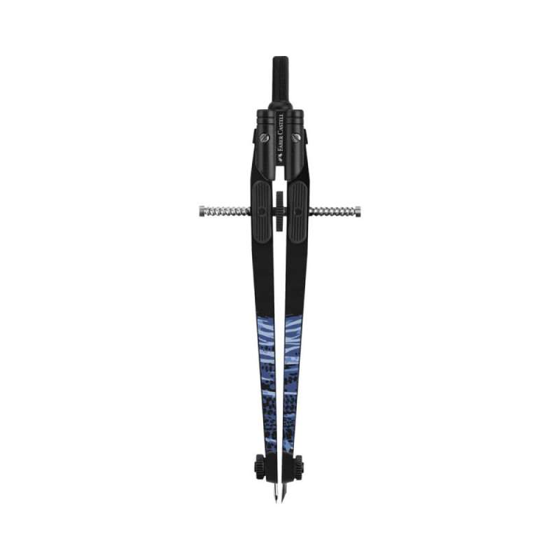 FABER-CASTELL Schnellverstellzirkel, Ausführung nicht abknickbar, Kreise bis  Ø 390 mm, Farbe shiny twist von Faber-Castell
