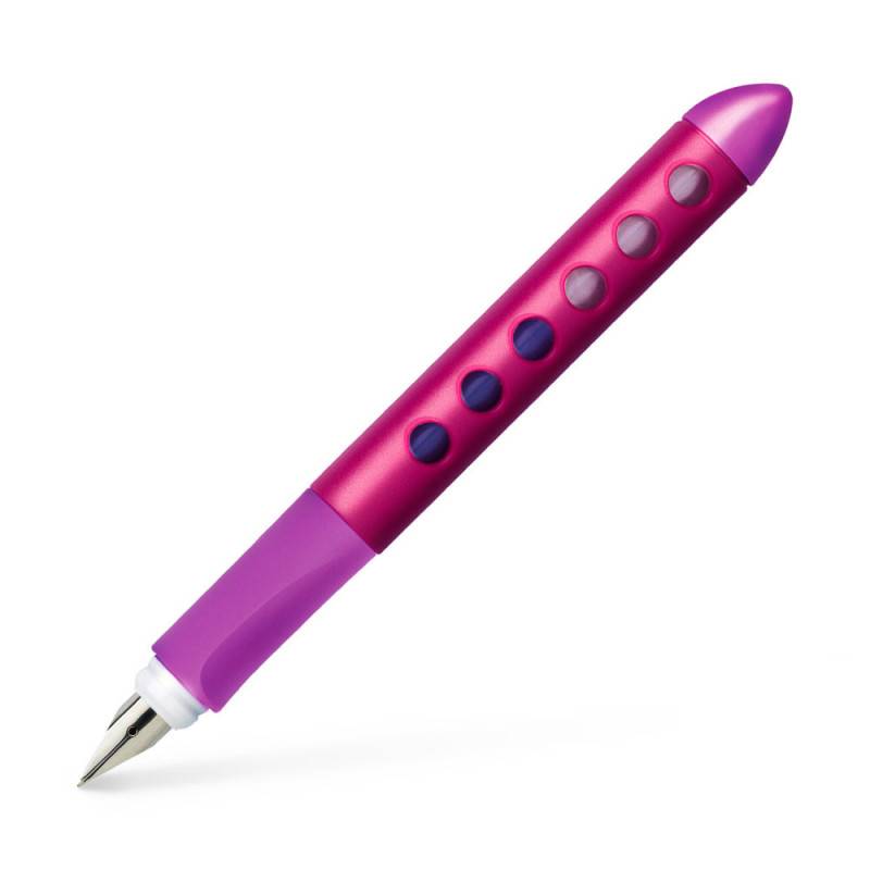FABER-CASTELL Schulfüller Scribolino, Sets Einzeln, Händigkeit linkshändig, Farbe brombeer von Faber-Castell