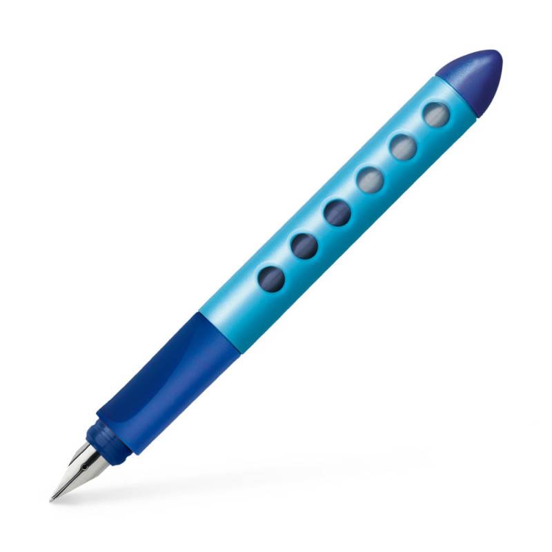 FABER-CASTELL Schulfüller Scribolino, Sets Einzeln, Händigkeit rechtshändig, Farbe blau von Faber-Castell