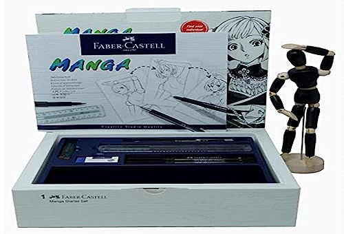 Faber-Castell 167136 - Manga Starter Set Artistpen, Farbe von Faber-Castell