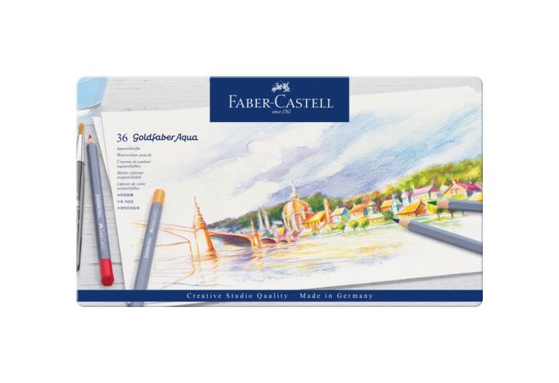 Faber-Castell Aquarellstift Goldfaber Aqua Metallbox 36 Stk. von Faber-Castell