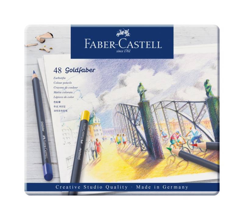 Faber-Castell Aquarellstifte Goldfaber Metallbox 48 Stk. von Faber-Castell