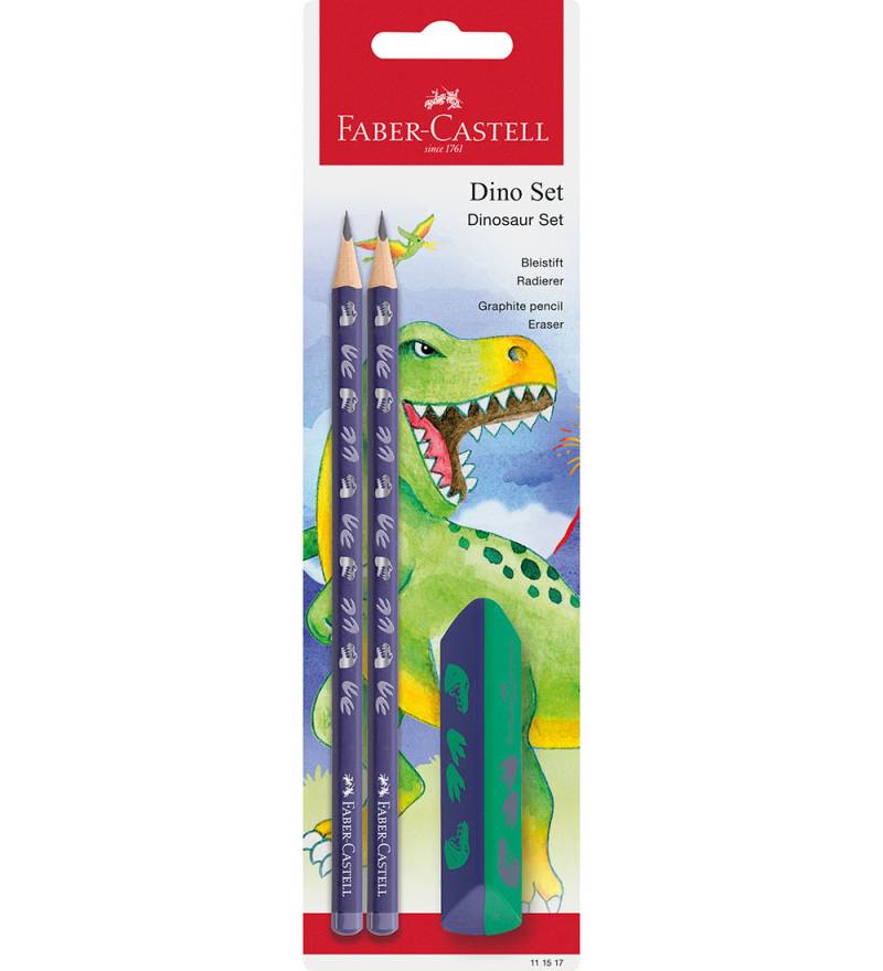 Faber-Castell Bleistiftset - 3 Teile - Dinosaur - Faber-Castell - One Size - Bleistifte Faber-Castell Bleistiftset - 3 Teile - Dinosaur - Faber-Castell - One Size - Bleistifte von Faber-Castell