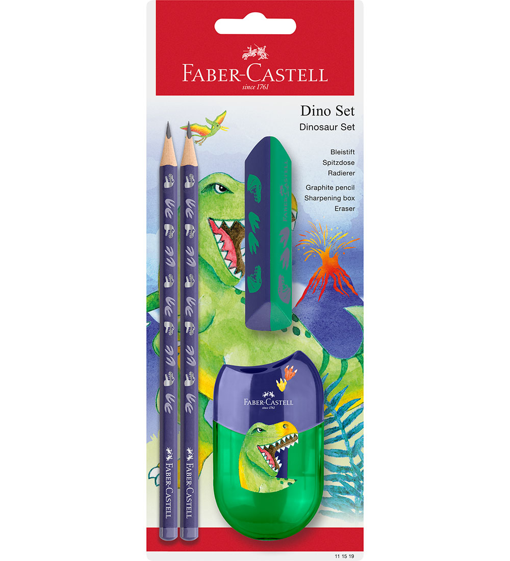 Faber-Castell Bleistiftset - Dinosaur - 4 Teile - Blau - Faber-Castell - One Size - Bleistifte Faber-Castell Bleistiftset - Dinosaur - 4 Teile - Blau - Faber-Castell - One Size - Bleistifte von Faber-Castell