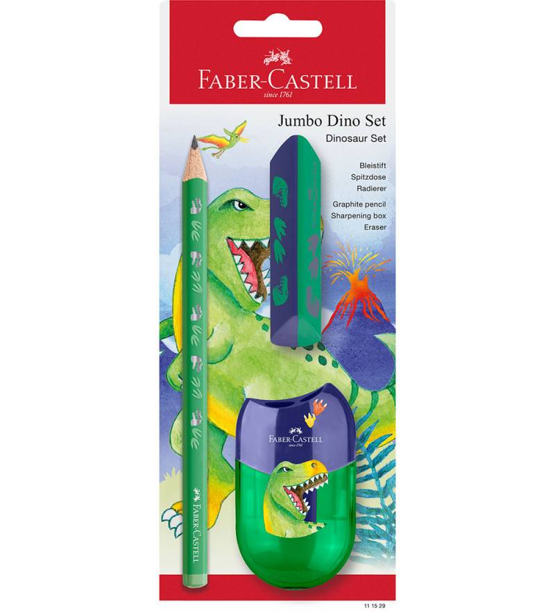 Faber-Castell Bleistiftset - Dinosaur Jumbo - 3 Teile - Grün - Faber-Castell - One Size - Bleistifte Faber-Castell Bleistiftset - Dinosaur Jumbo - 3 Teile - Grün - Faber-Castell - One Size - Bleistifte von Faber-Castell