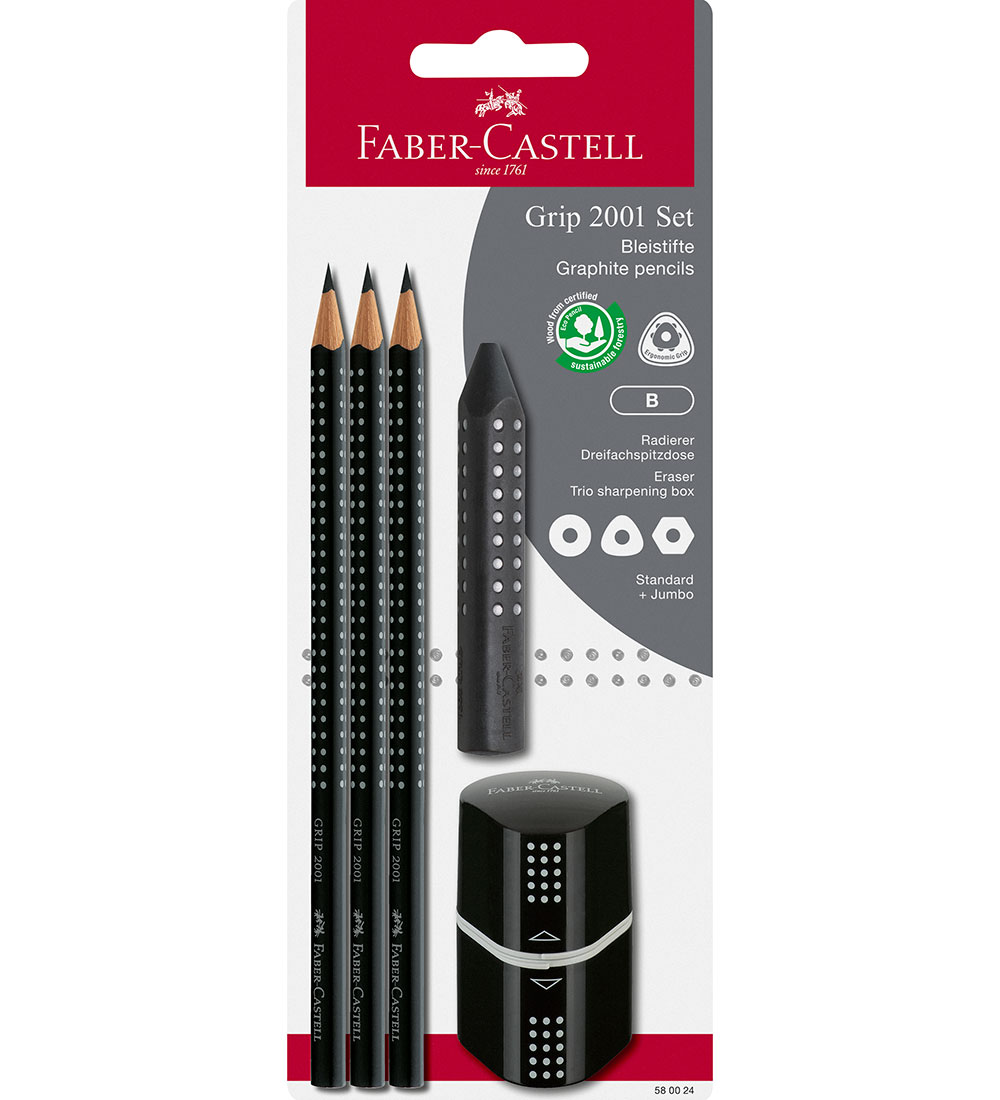 Faber-Castell Bleistiftset - Grip - 5 Teile - Schwarz - Faber-Castell - One Size - Bleistifte Faber-Castell Bleistiftset - Grip - 5 Teile - Schwarz - Faber-Castell - One Size - Bleistifte von Faber-Castell
