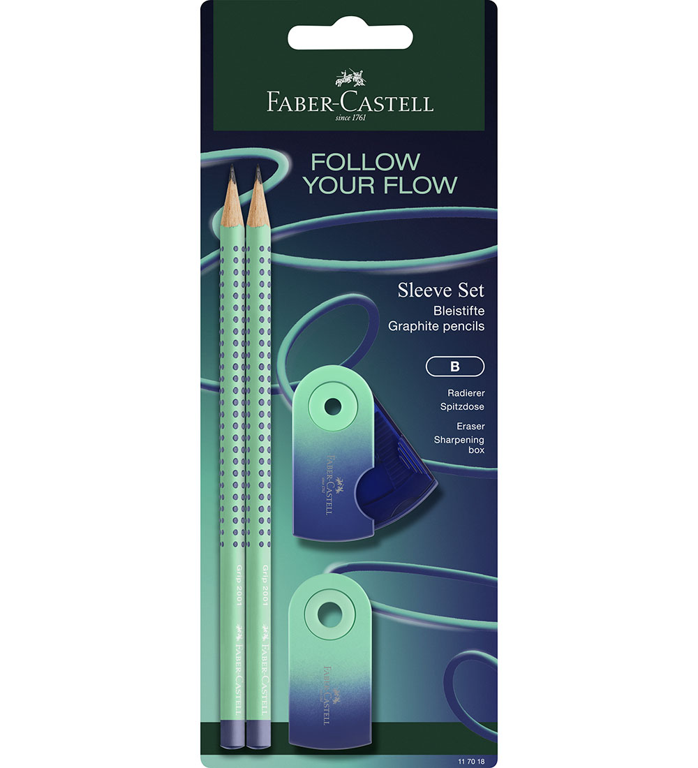 Faber-Castell Bleistiftset - Grip Flow - Summen Blue - Faber-Castell - One Size - Bleistifte Faber-Castell Bleistiftset - Grip Flow - Summen Blue - Faber-Castell - One Size - Bleistifte von Faber-Castell