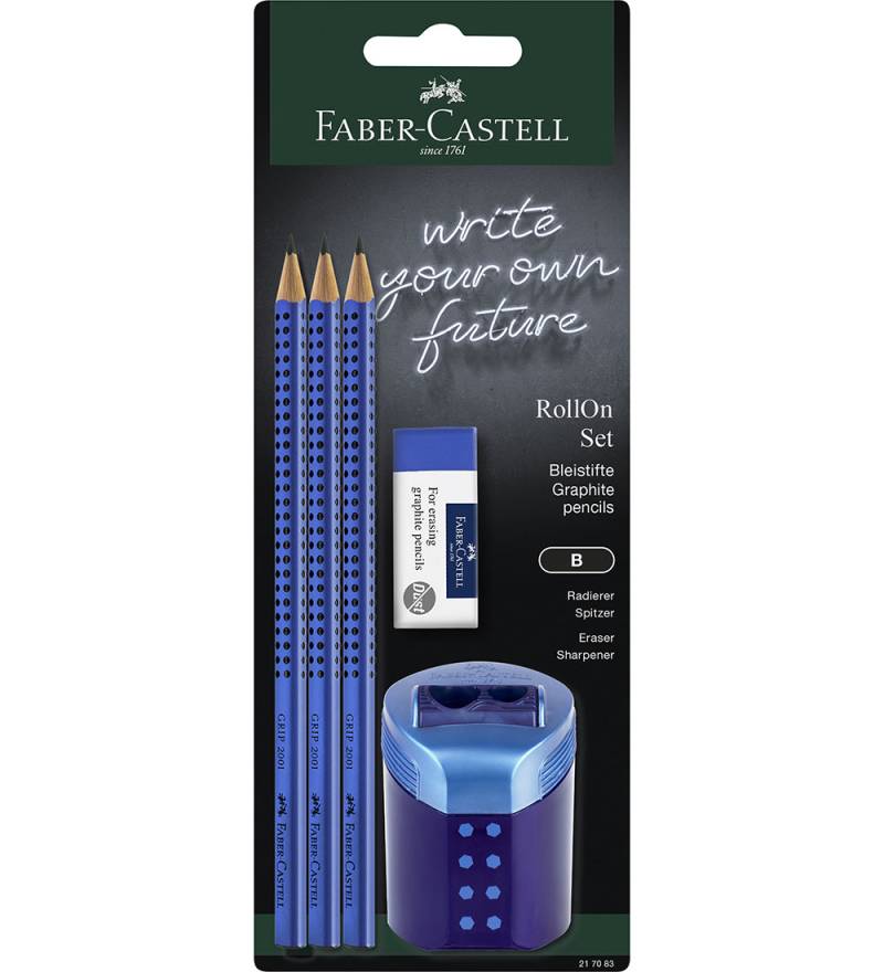 Faber-Castell Bleistiftset - Roll On - 5 Teile - Sky Blue - Faber-Castell - One Size - Bleistifte Faber-Castell Bleistiftset - Roll On - 5 Teile - Sky Blue - Faber-Castell - One Size - Bleistifte von Faber-Castell