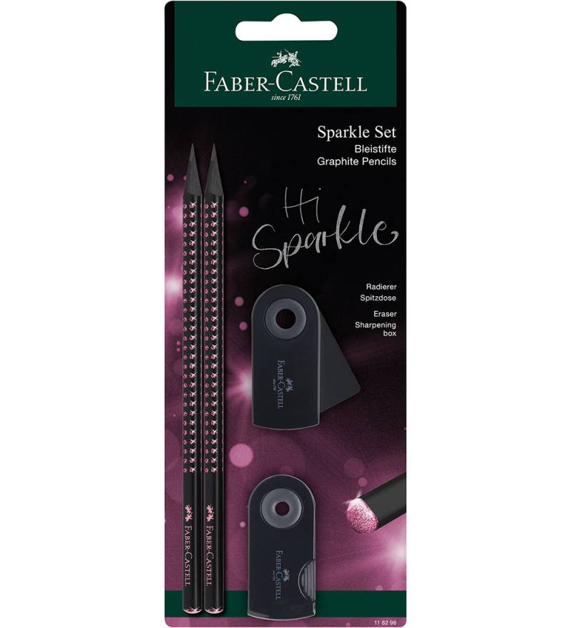 Faber-Castell Bleistiftset - Sparkle - 4 Teile - Black Edition - - Faber-Castell - One Size - Bleistifte Faber-Castell Bleistiftset - Sparkle - 4 Teile - Black Edition - - Faber-Castell - One Size - Bleistifte von Faber-Castell