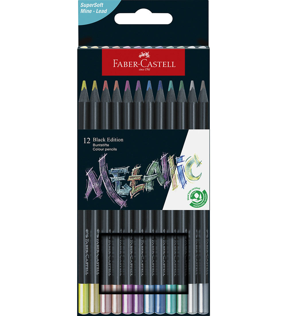 Faber-Castell Buntstifte - 12 st. - Metallic - Faber-Castell - One Size - Buntstiftsets Faber-Castell Buntstifte - 12 st. - Metallic - Faber-Castell - One Size - Buntstiftsets von Faber-Castell