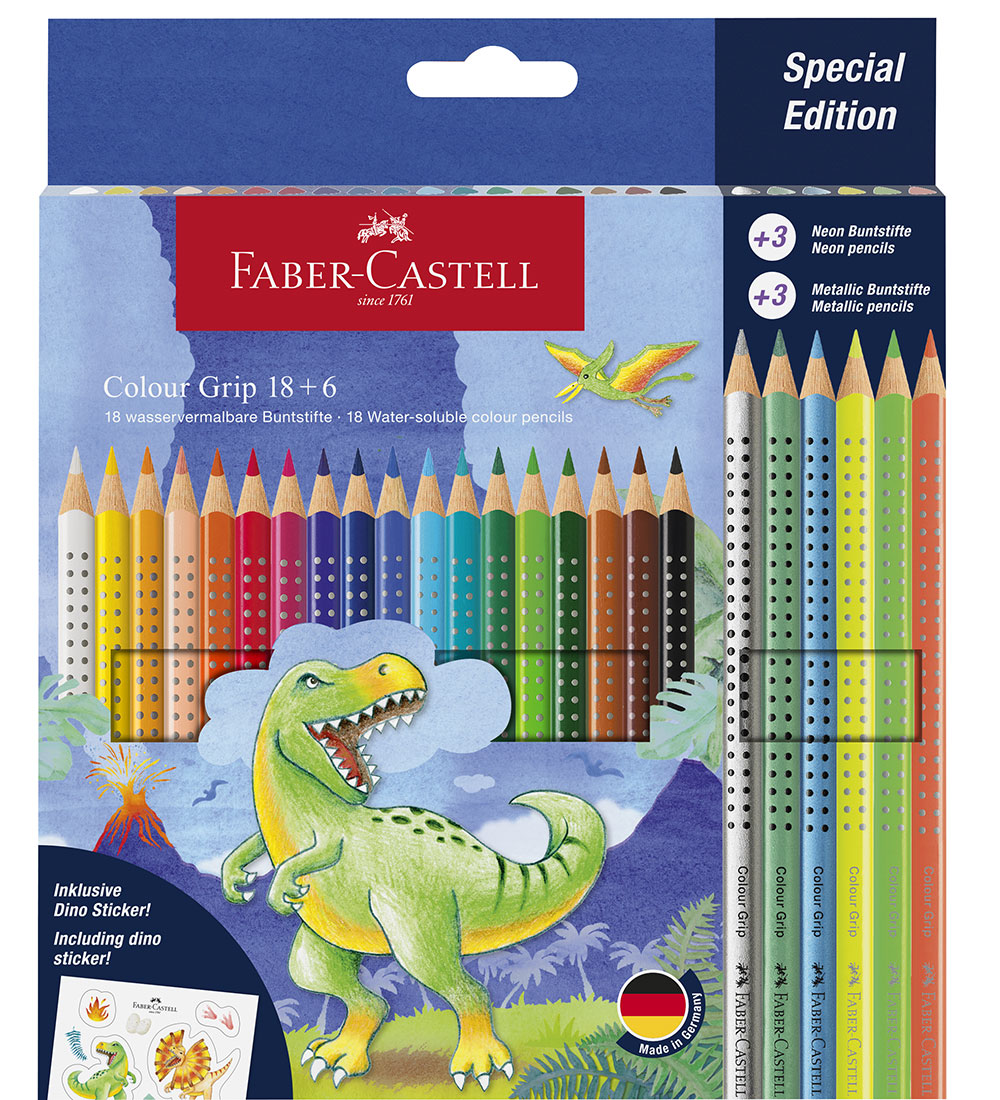 Faber-Castell Buntstifte - 24 st. - Grip Dino - Faber-Castell - One Size - Buntstiftsets Faber-Castell Buntstifte - 24 st. - Grip Dino - Faber-Castell - One Size - Buntstiftsets von Faber-Castell