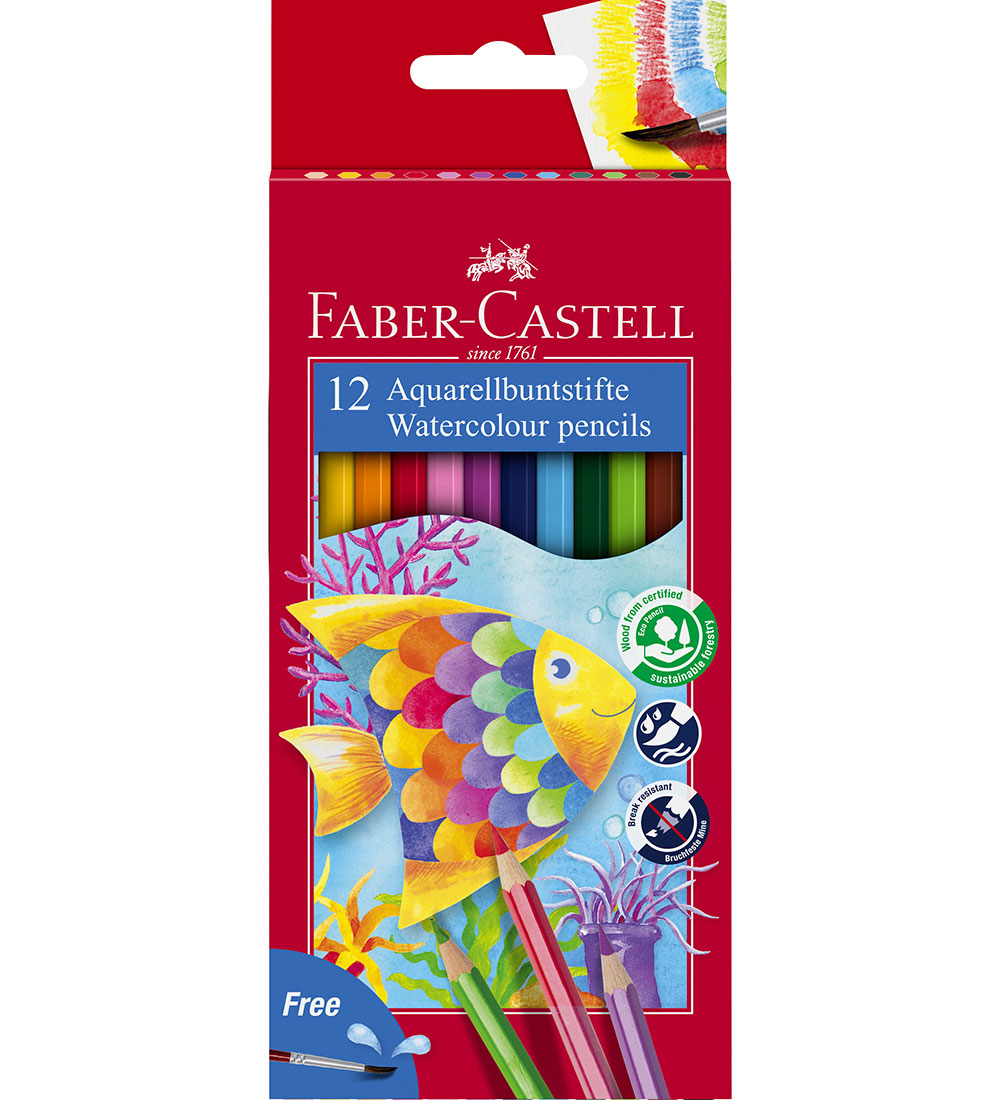 Faber-Castell Buntstifte - Aquarell - 12 st. + 1 Pinsel - Faber-Castell - One Size - Buntstiftsets Faber-Castell Buntstifte - Aquarell - 12 st. + 1 Pinsel - Faber-Castell - One Size - Buntstiftsets von Faber-Castell