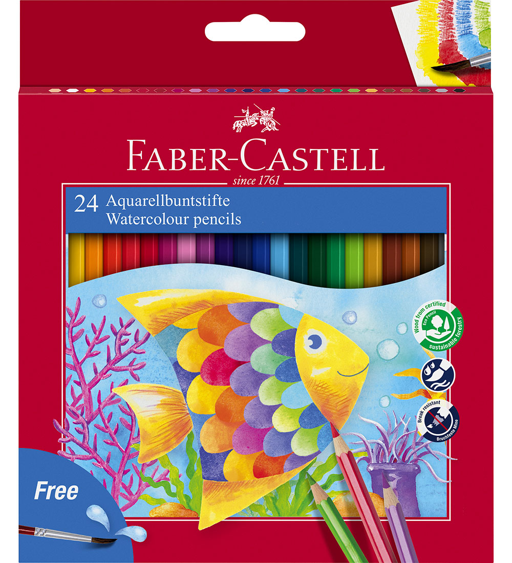 Faber-Castell Buntstifte - Aquarell - 24 st. + 1 Pinsel - Faber-Castell - One Size - Buntstiftsets Faber-Castell Buntstifte - Aquarell - 24 st. + 1 Pinsel - Faber-Castell - One Size - Buntstiftsets von Faber-Castell
