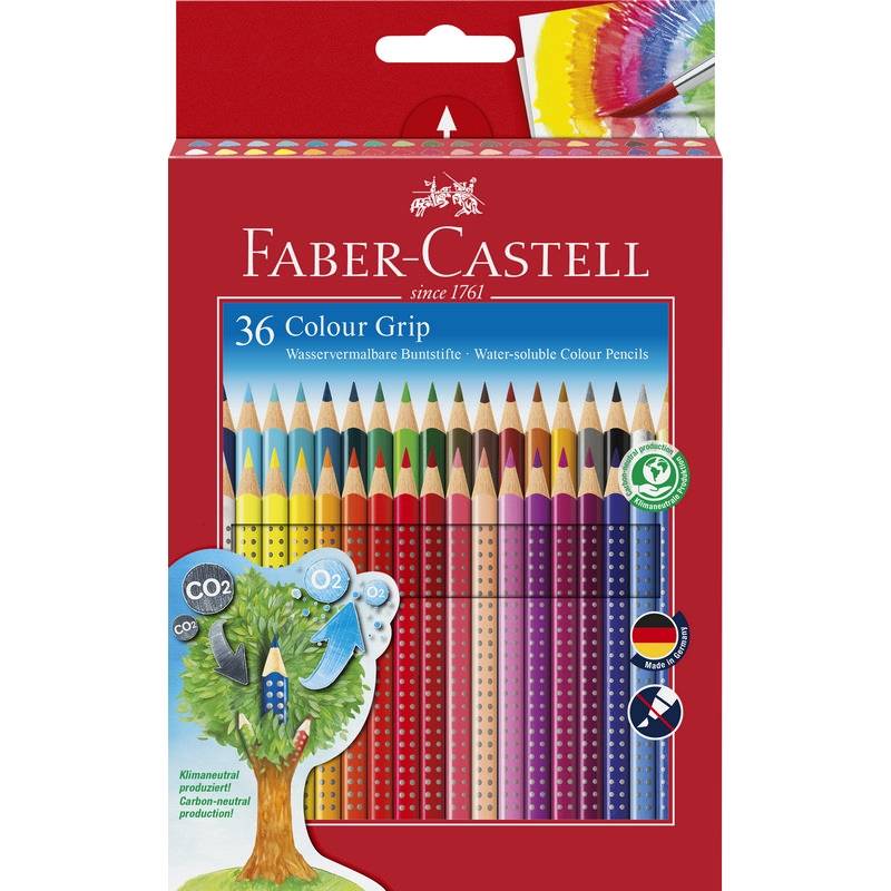 Faber-Castell Buntstifte Colour Grip 36er Set im Kartonetui von Faber-Castell