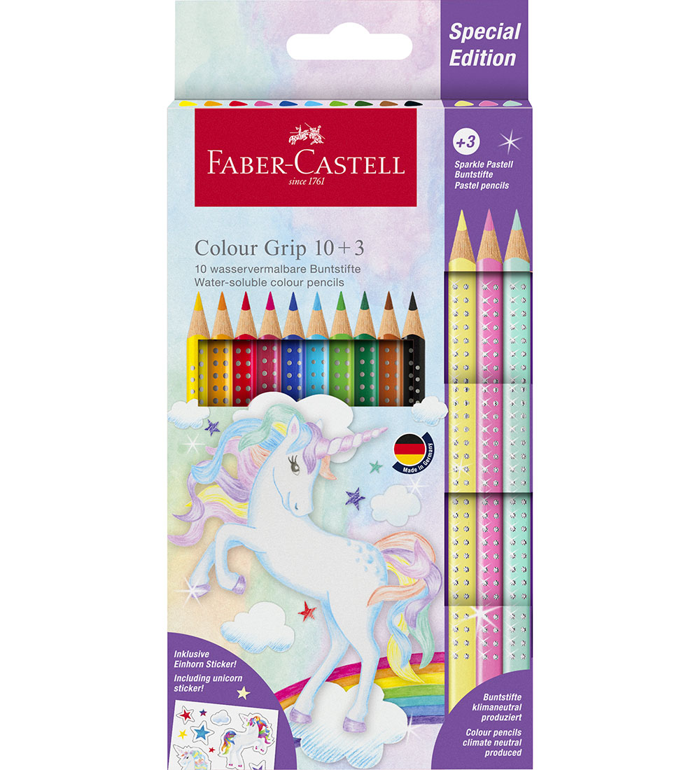Faber-Castell Buntstifte - Dreieckig - Grip Unicorn - 10+3 Stk - Faber-Castell - One Size - Buntstiftsets Faber-Castell Buntstifte - Dreieckig - Grip Unicorn - 10+3 Stk - Faber-Castell - One Size - Buntstiftsets von Faber-Castell