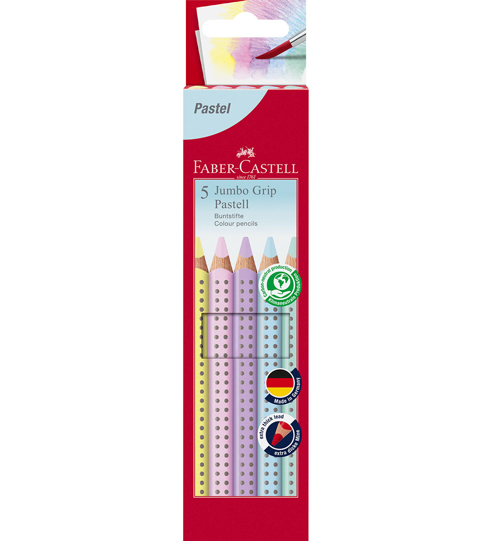 Faber-Castell Buntstifte - Dreieckig - Jumbo Grip - 5 st. - - Faber-Castell - One Size - Buntstiftsets Faber-Castell Buntstifte - Dreieckig - Jumbo Grip - 5 st. - - Faber-Castell - One Size - Buntstiftsets von Faber-Castell