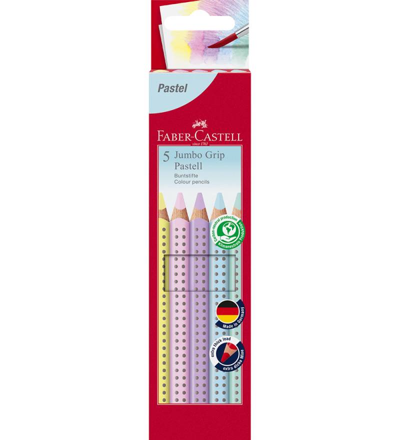 Faber-Castell Buntstifte - Dreieckig - Jumbo Grip - 5 st. - - Faber-Castell - One Size - Buntstiftsets Faber-Castell Buntstifte - Dreieckig - Jumbo Grip - 5 st. - - Faber-Castell - One Size - Buntstiftsets von Faber-Castell