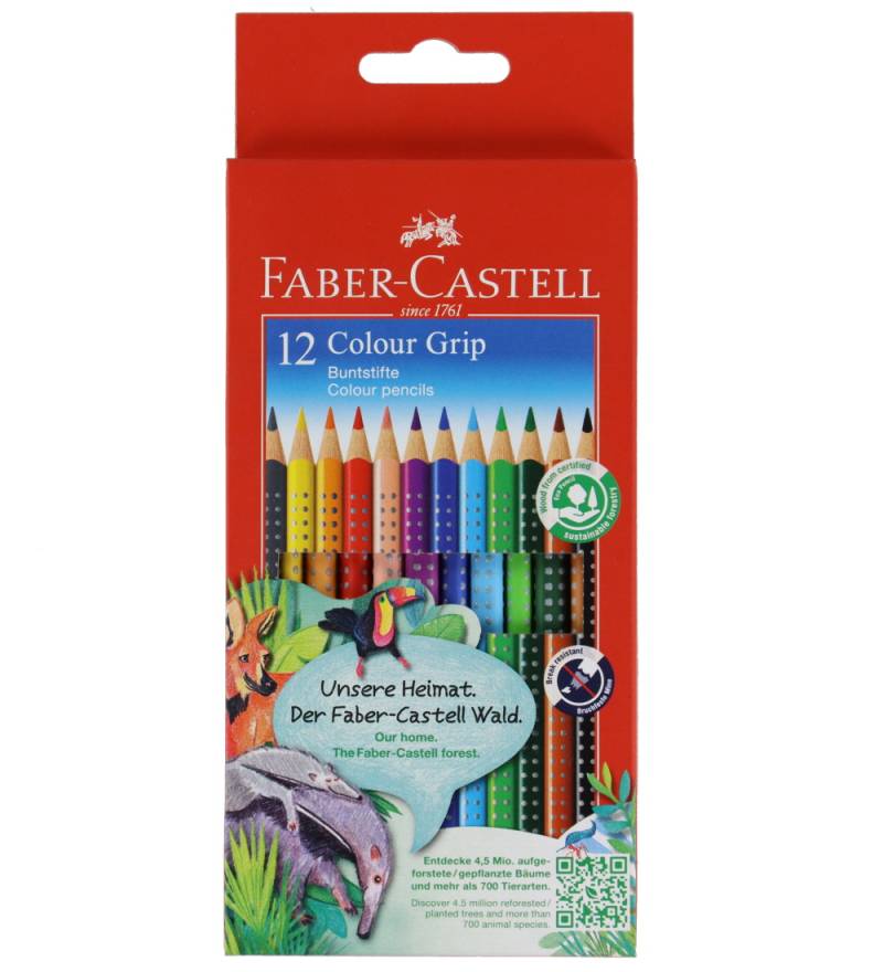 Faber-Castell Buntstifte - Grip - 12 st. - Multi - Faber-Castell - One Size - Buntstiftsets von Faber-Castell