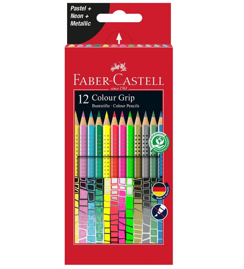 Faber-Castell Buntstifte - Grip - 12 st. - Pastel/Neon/Metall - Faber-Castell - One Size - Buntstiftsets Faber-Castell Buntstifte - Grip - 12 st. - Pastel/Neon/Metall - Faber-Castell - One Size - Buntstiftsets von Faber-Castell