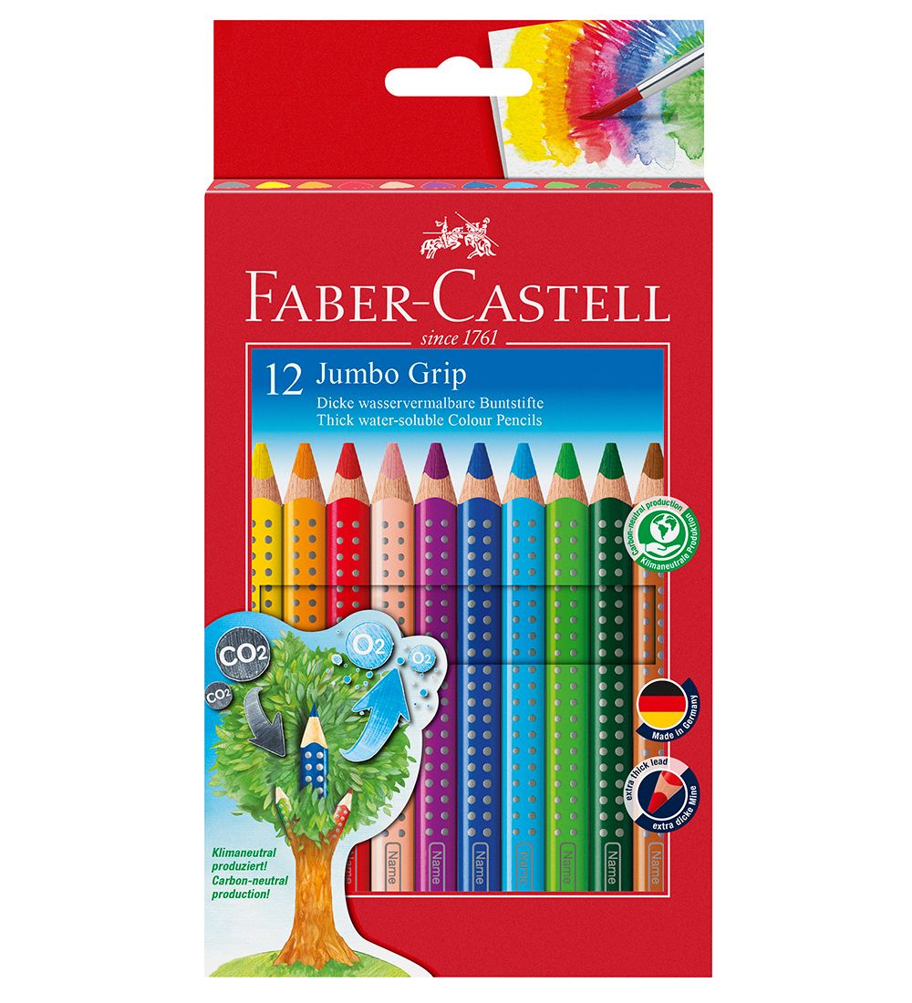 Faber-Castell Buntstifte - Jumbo Grip - Aquarell - 12 st. - Mu - Faber-Castell - One Size - Buntstiftsets Faber-Castell Buntstifte - Jumbo Grip - Aquarell - 12 st. - Mu - Faber-Castell - One Size - Buntstiftsets von Faber-Castell