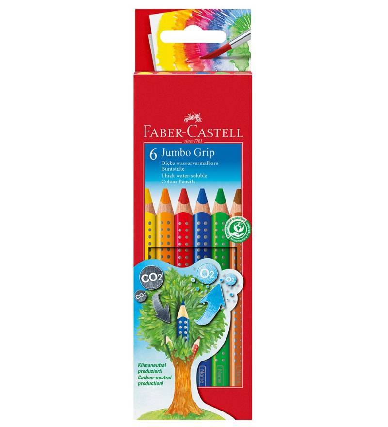 Faber-Castell Buntstifte - Jumbo Grip - Aquarell - 6 st. - Mul - Faber-Castell - One Size - Buntstiftsets Faber-Castell Buntstifte - Jumbo Grip - Aquarell - 6 st. - Mul - Faber-Castell - One Size - Buntstiftsets von Faber-Castell