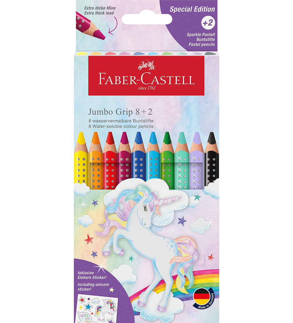 Faber-Castell Buntstifte - Jumbo Grip - Aquarell - 8+2 Sparkle - Faber-Castell - One Size - Buntstiftsets Faber-Castell Buntstifte - Jumbo Grip - Aquarell - 8+2 Sparkle - Faber-Castell - One Size - Buntstiftsets von Faber-Castell