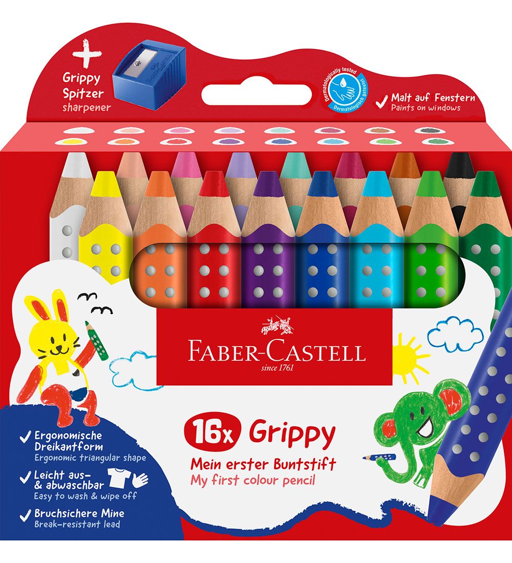 Faber-Castell Buntstifte - XXL Jumbo Grip + Anspitzer - 16 st. - Faber-Castell - One Size - Buntstiftsets Faber-Castell Buntstifte - XXL Jumbo Grip + Anspitzer - 16 st. - Faber-Castell - One Size - Buntstiftsets von Faber-Castell