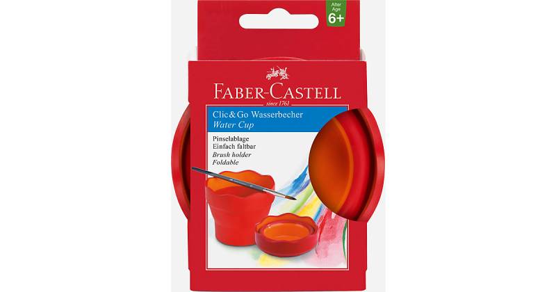 CLIC & GO Wasserfaltbecher rot/orange von Faber-Castell