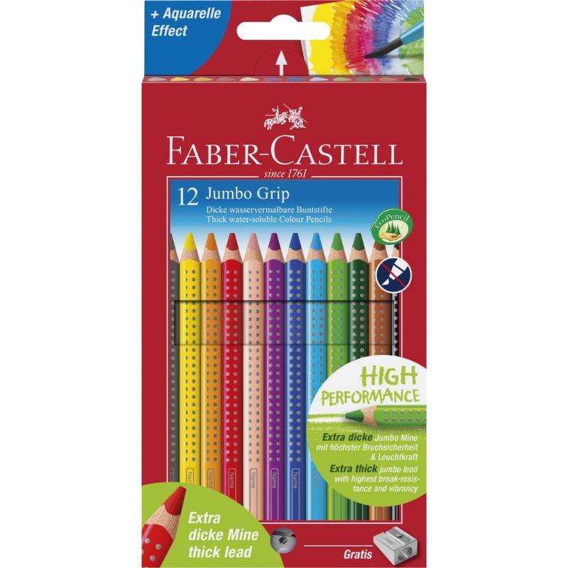 Faber-Castell Farbstift Jumbo Grip Set 12er von Faber-Castell