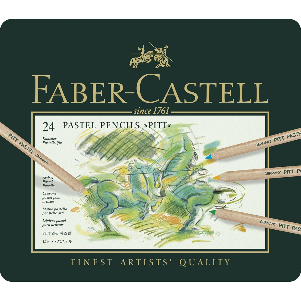 Faber-Castell Farbstift Pitt Pastell 24er Metalletui von Faber-Castell