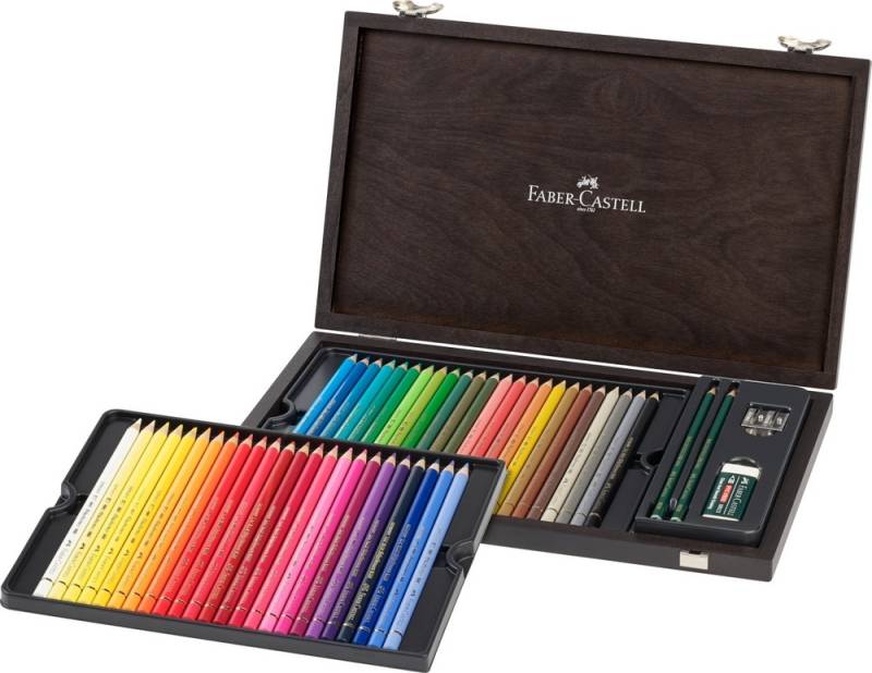 Faber-Castell Farbstift Polychromos Holzkoffer 48 Stk. von Faber-Castell