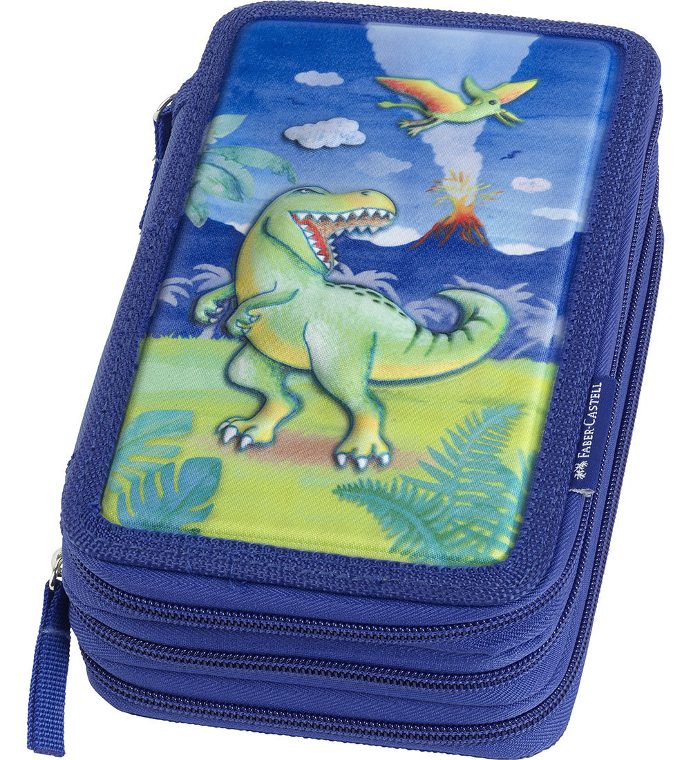 Faber-Castell Federmäppchen m. Inhalt - Dinosaur - Blau - Faber-Castell - One Size - Federmäppchen Faber-Castell Federmäppchen m. Inhalt - Dinosaur - Blau - Faber-Castell - One Size - Federmäppchen von Faber-Castell