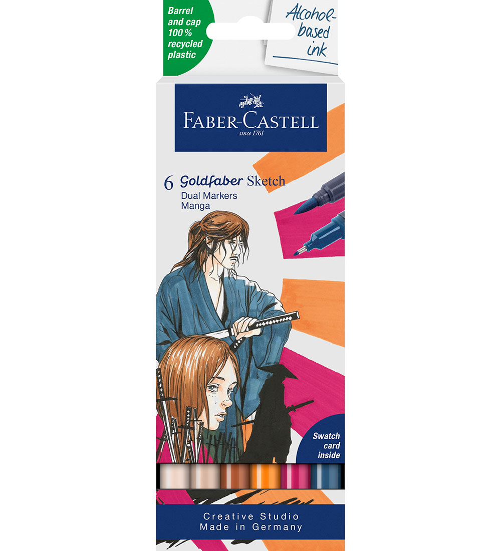 Faber-Castell Filzstifte - 6 st. - Goldfaber Sketch - Manga - Faber-Castell - One Size - Filzstifte Faber-Castell Filzstifte - 6 st. - Goldfaber Sketch - Manga - Faber-Castell - One Size - Filzstifte von Faber-Castell