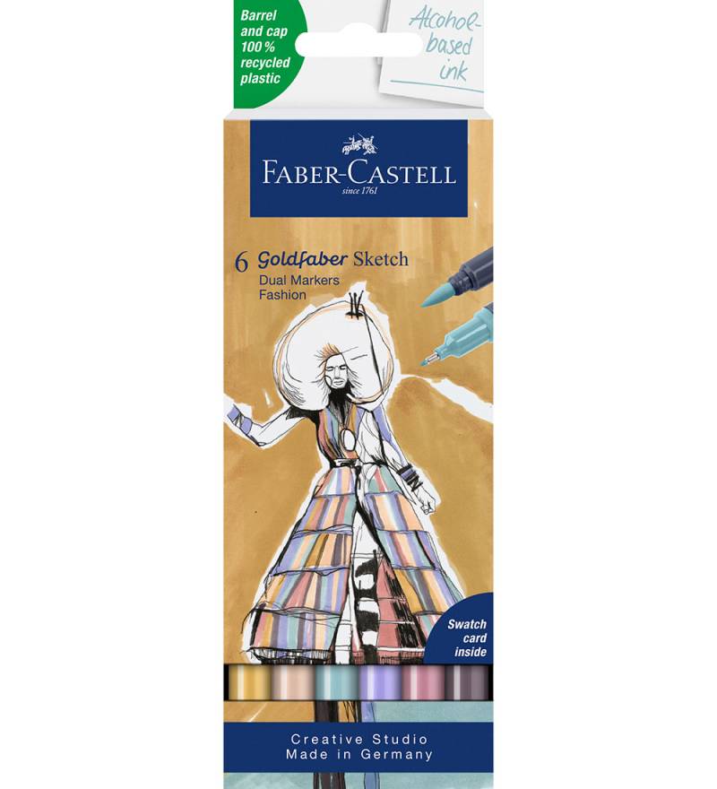 Faber-Castell Filzstifte - 6 st. - Goldfaber Sketch - Mode - Faber-Castell - One Size - Filzstifte Faber-Castell Filzstifte - 6 st. - Goldfaber Sketch - Mode - Faber-Castell - One Size - Filzstifte von Faber-Castell