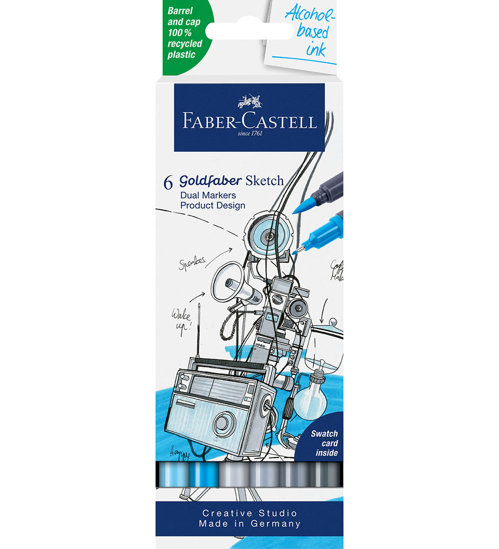 Faber-Castell Filzstifte - 6 st. - Goldfaber Sketch - Produktdes - Faber-Castell - One Size - Filzstifte Faber-Castell Filzstifte - 6 st. - Goldfaber Sketch - Produktdes - Faber-Castell - One Size - Filzstifte von Faber-Castell