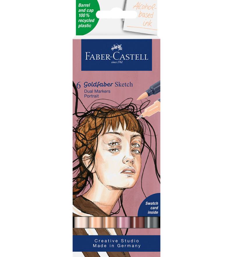 Faber-Castell Filzstifte - 6 st. - Goldfaber Skizze - Portrait - Faber-Castell - One Size - Filzstifte Faber-Castell Filzstifte - 6 st. - Goldfaber Skizze - Portrait - Faber-Castell - One Size - Filzstifte von Faber-Castell